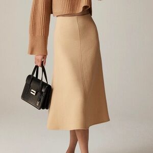J. Crew Italian Double Cloth Aline Circle Skirt
